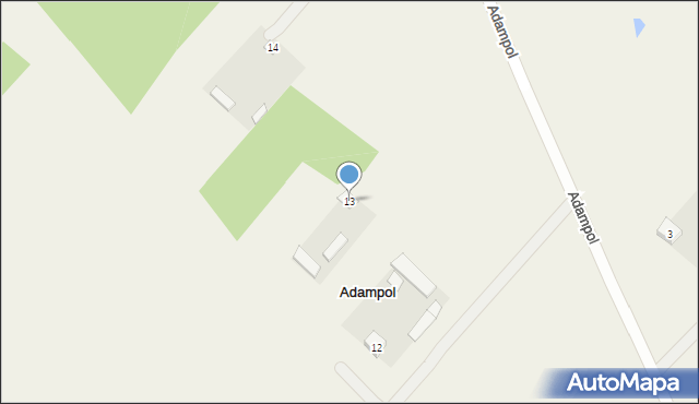 Adampol, Adampol, 13, mapa Adampol