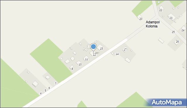 Adampol, Adampol, 13, mapa Adampol