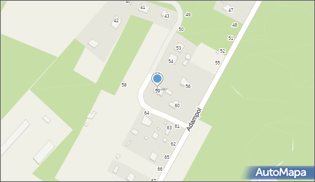Adampol, Adampol, 59, mapa Adampol