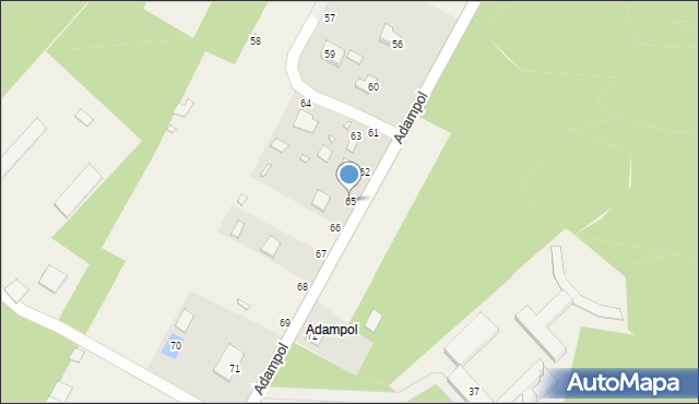 Adampol, Adampol, 65, mapa Adampol