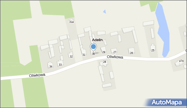 Adelin, Adelin, 30, mapa Adelin
