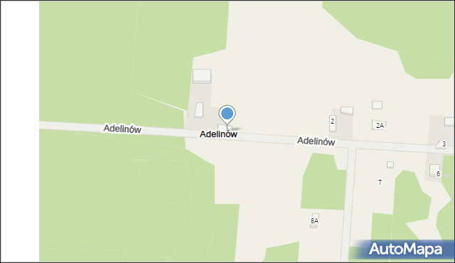 Adelinów, Adelinów, 1, mapa Adelinów