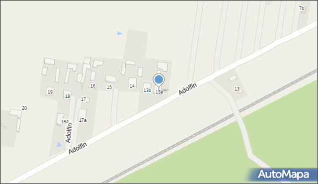 Adolfin, Adolfin, 13a, mapa Adolfin