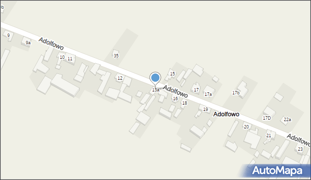 Adolfowo, Adolfowo, 13a, mapa Adolfowo