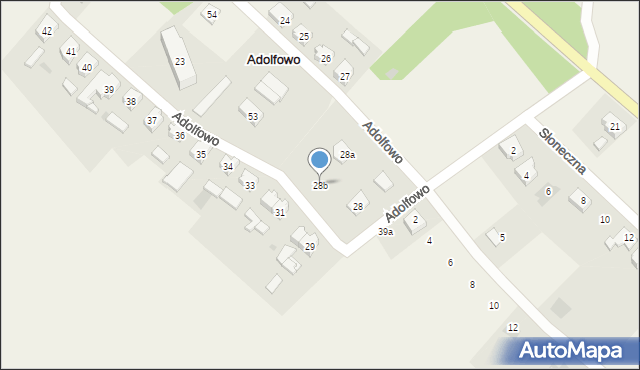 Adolfowo, Adolfowo, 28b, mapa Adolfowo
