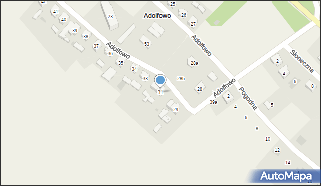 Adolfowo, Adolfowo, 31, mapa Adolfowo