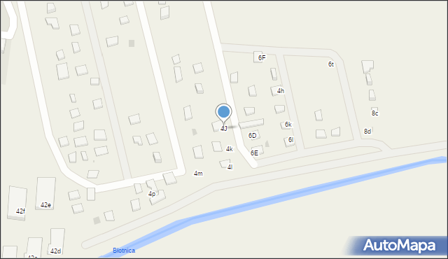 Dźwirzyno, Admiralska, 4J, mapa Dźwirzyno