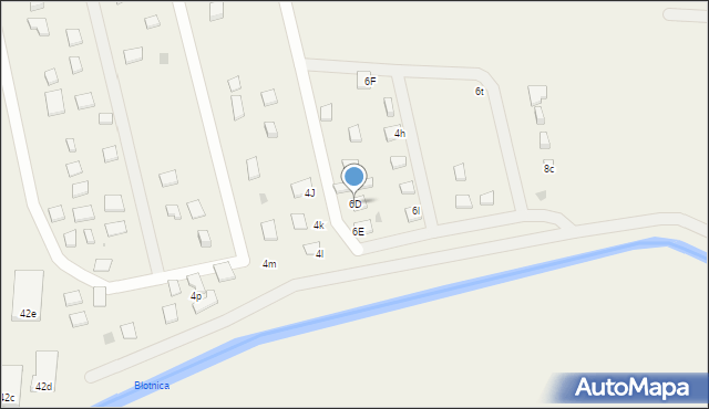 Dźwirzyno, Admiralska, 6D, mapa Dźwirzyno