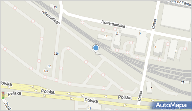 Gdynia, Adamskiego Zygmunta, 1, mapa Gdyni