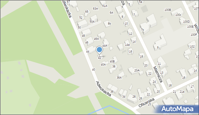 Gdynia, Adwokacka, 42, mapa Gdyni