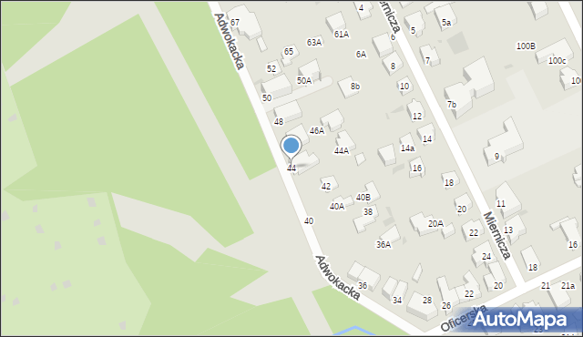 Gdynia, Adwokacka, 44, mapa Gdyni