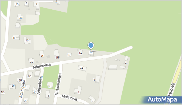Góra Puławska, Adamówka, 1C, mapa Góra Puławska