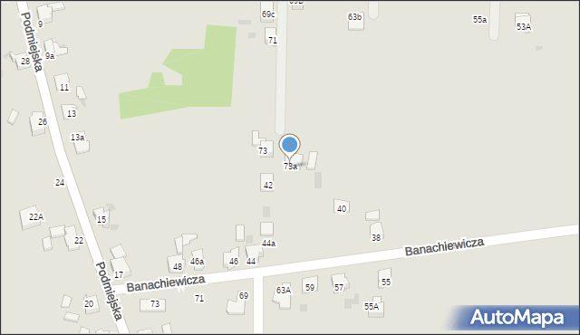Imielin, Adamskiego Stanisława, ks. bp., 73a, mapa Imielin