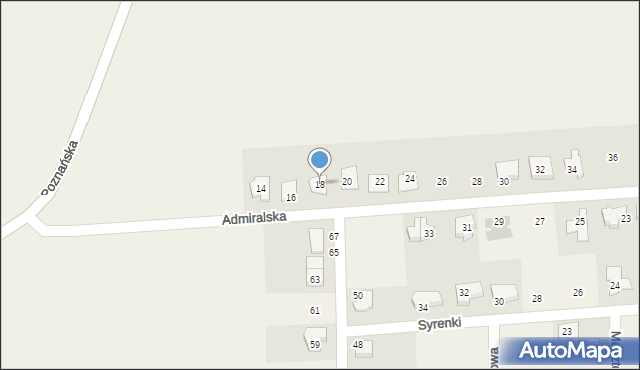 Jankowice, Admiralska, 18, mapa Jankowice