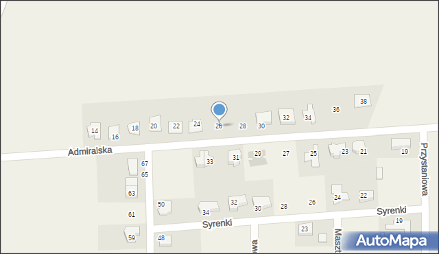 Jankowice, Admiralska, 26, mapa Jankowice