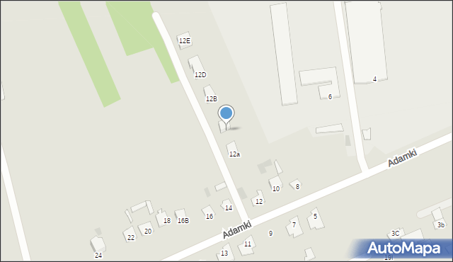 Międzyrzec Podlaski, Adamki, 12c, mapa Międzyrzec Podlaski