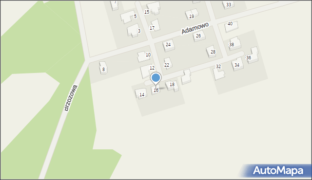 Nochowo, Adamowo, 16, mapa Nochowo