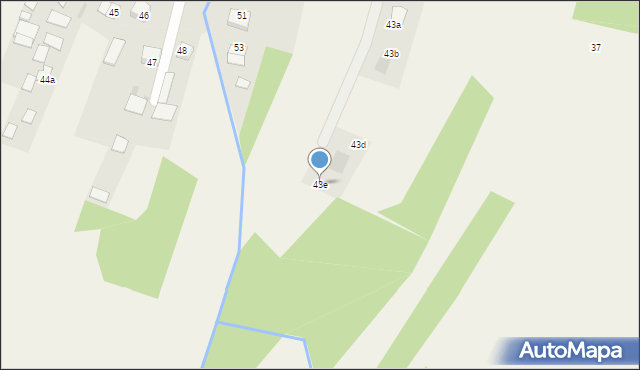 Olesno, Adamierska, 43e, mapa Olesno