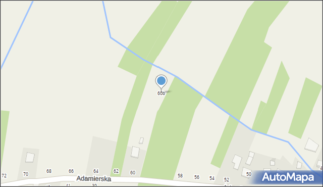 Olesno, Adamierska, 60b, mapa Olesno