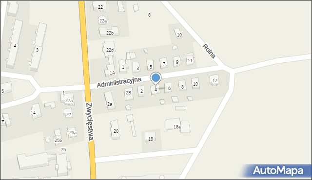 Piecki, Administracyjna, 4, mapa Piecki