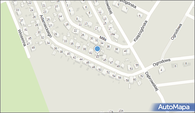 Radzionków, Adamieckiego Karola, 43, mapa Radzionków