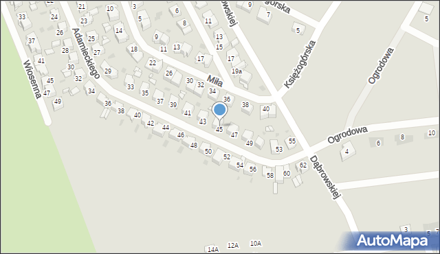 Radzionków, Adamieckiego Karola, 45, mapa Radzionków