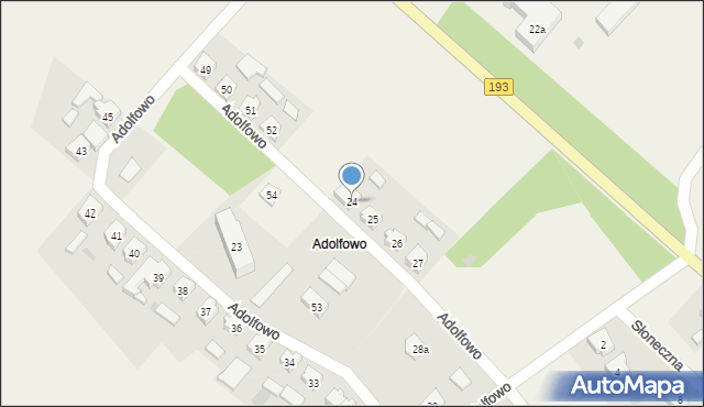 Studźce, Adolfowo, 24, mapa Studźce