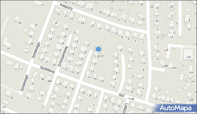 Tarnów, Adwentowicza Karola, 17, mapa Tarnów