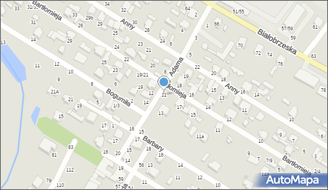 Tomaszów Mazowiecki, Adama, 11, mapa Tomaszów Mazowiecki