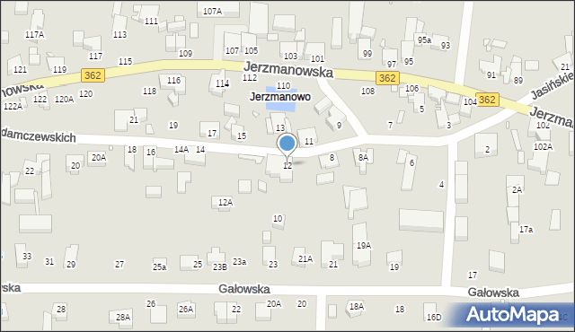 Wrocław, Adamczewskich Heleny i Ludwika, 12, mapa Wrocławia