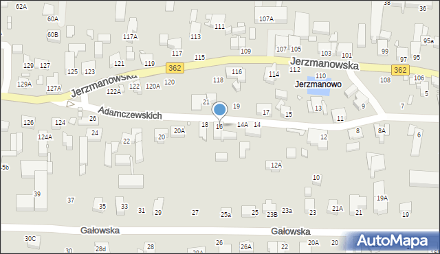 Wrocław, Adamczewskich Heleny i Ludwika, 16, mapa Wrocławia