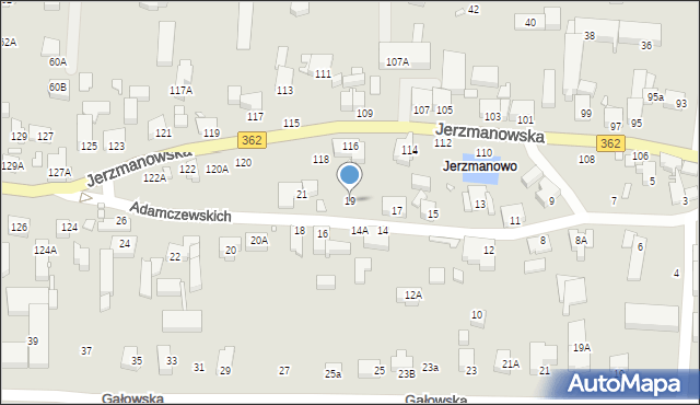 Wrocław, Adamczewskich Heleny i Ludwika, 19, mapa Wrocławia