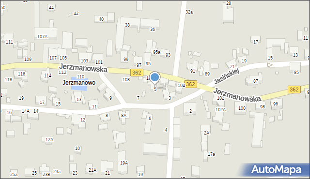 Wrocław, Adamczewskich Heleny i Ludwika, 5, mapa Wrocławia