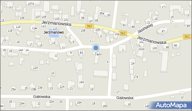 Wrocław, Adamczewskich Heleny i Ludwika, 6a, mapa Wrocławia