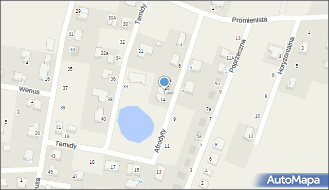 Mierzyn, Afrodyty, 12, mapa Mierzyn