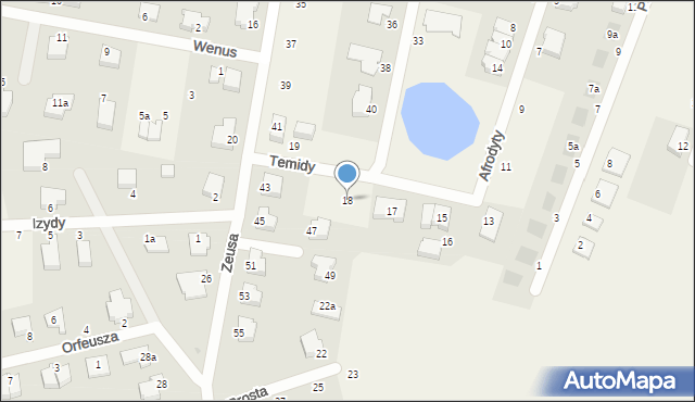 Mierzyn, Afrodyty, 18, mapa Mierzyn