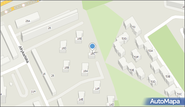 Warszawa, Afrykańska, 16C, mapa Warszawy