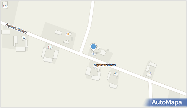 Agnieszkowo, Agnieszkowo, 8, mapa Agnieszkowo