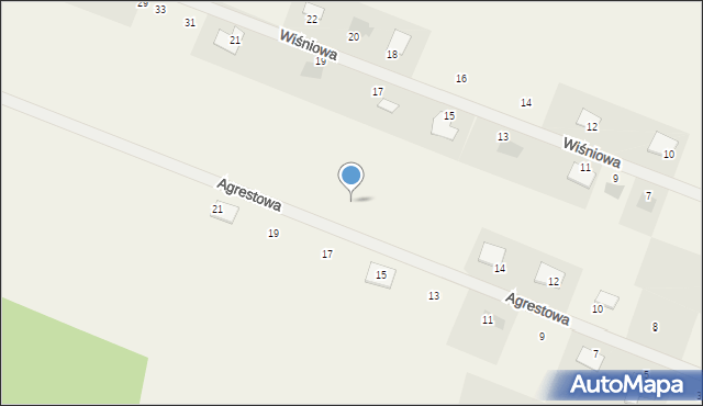 Białuń, Agrestowa, 20, mapa Białuń