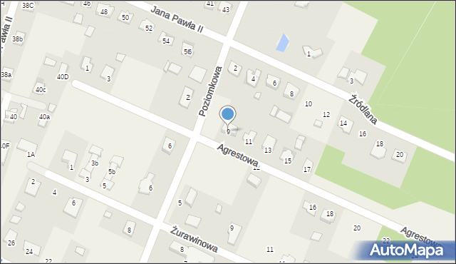 Bilcza, Agrestowa, 9, mapa Bilcza