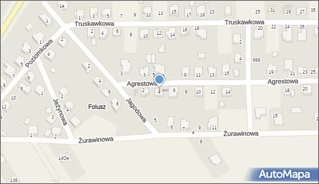 Cisew, Agrestowa, 4, mapa Cisew