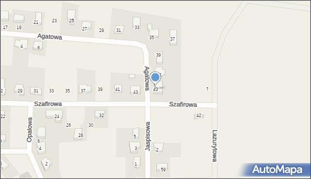 Dobrzykowice, Agatowa, 43, mapa Dobrzykowice