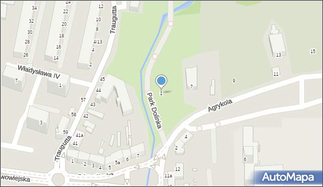 Elbląg, Agrykola, 1, mapa Elbląga