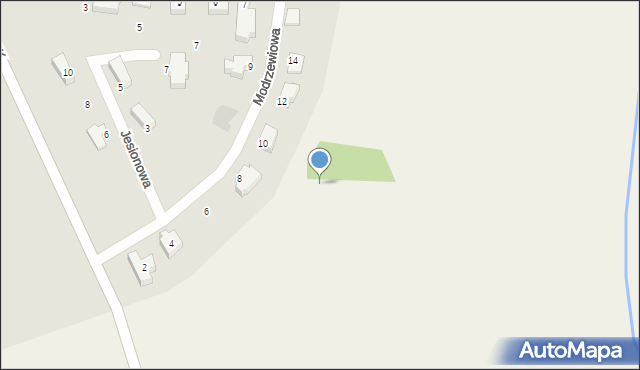 Kalno, Agatowa, 1, mapa Kalno