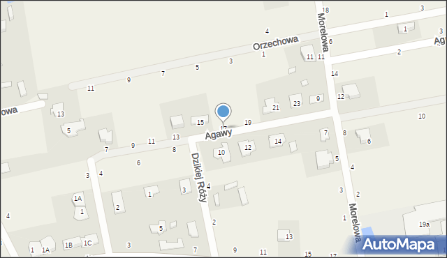 Kazimierów, Agawy, 17, mapa Kazimierów