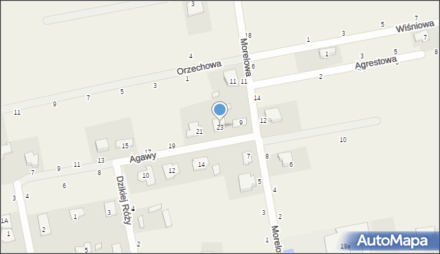 Kazimierów, Agawy, 23, mapa Kazimierów