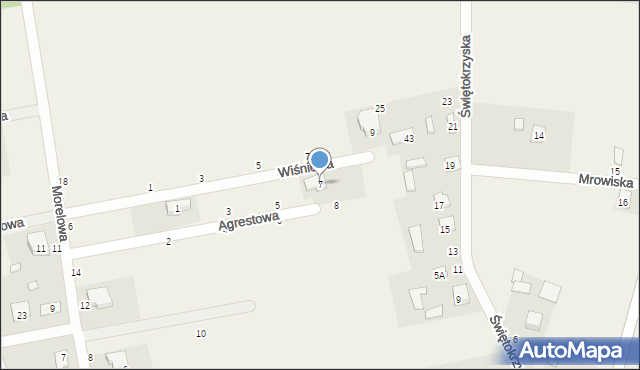 Kazimierów, Agrestowa, 7, mapa Kazimierów