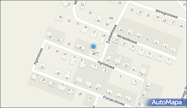 Kępa, Agrestowa, 16, mapa Kępa