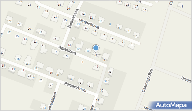 Kępa, Agrestowa, 8, mapa Kępa