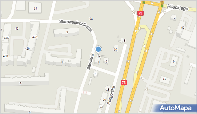 Kielce, Agrestowa, 15, mapa Kielc